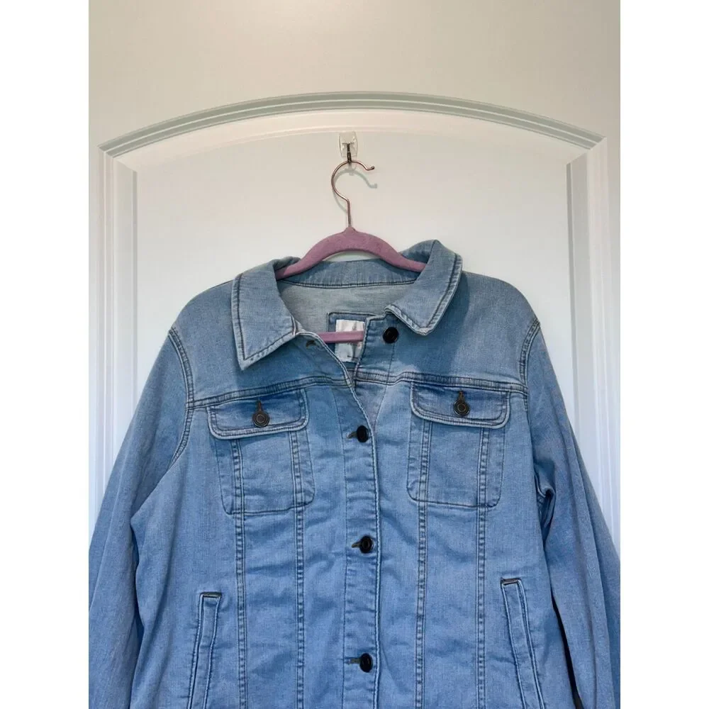 NWT Lauren Conrad LC Denim Jacket Size Large